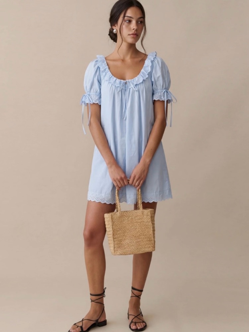 Few Moda kourt Juliet cotton Mini Dress